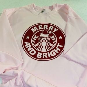 Merry and bright Starbucks sweater